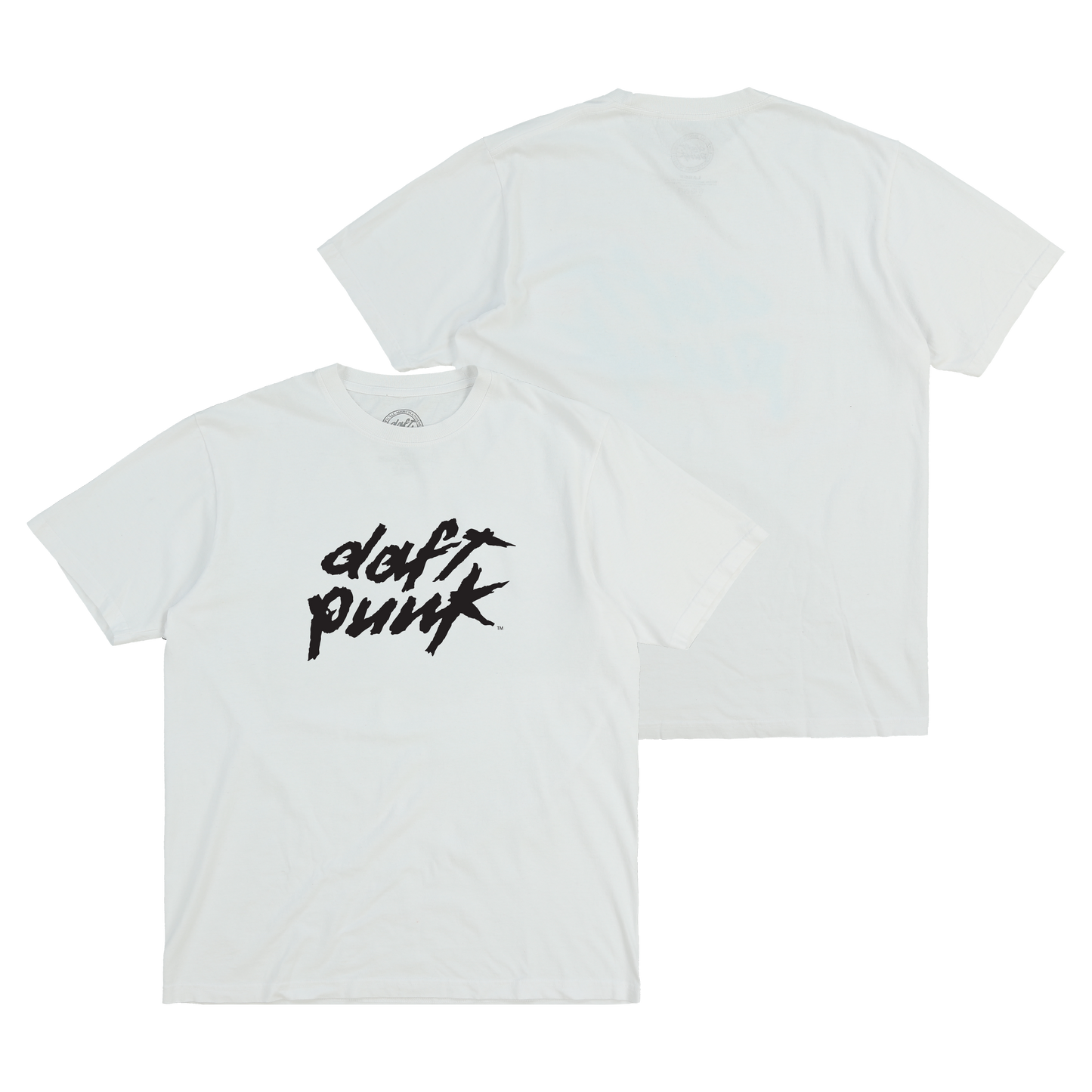 White Daft Punk Logo Tee