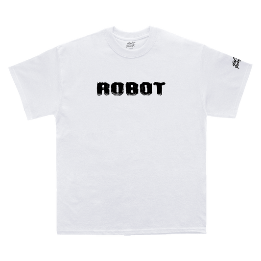 Human After All White Robot T-Shirt