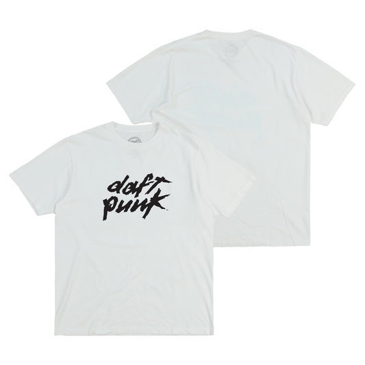 White Daft Punk Logo Tee